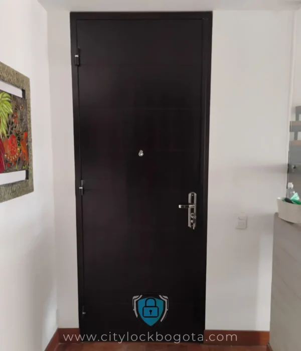 Puerta de Seguridad con Cerradura 4k de Cilindro Punto Mortise Grande Puerta de Apartamento Cerrada